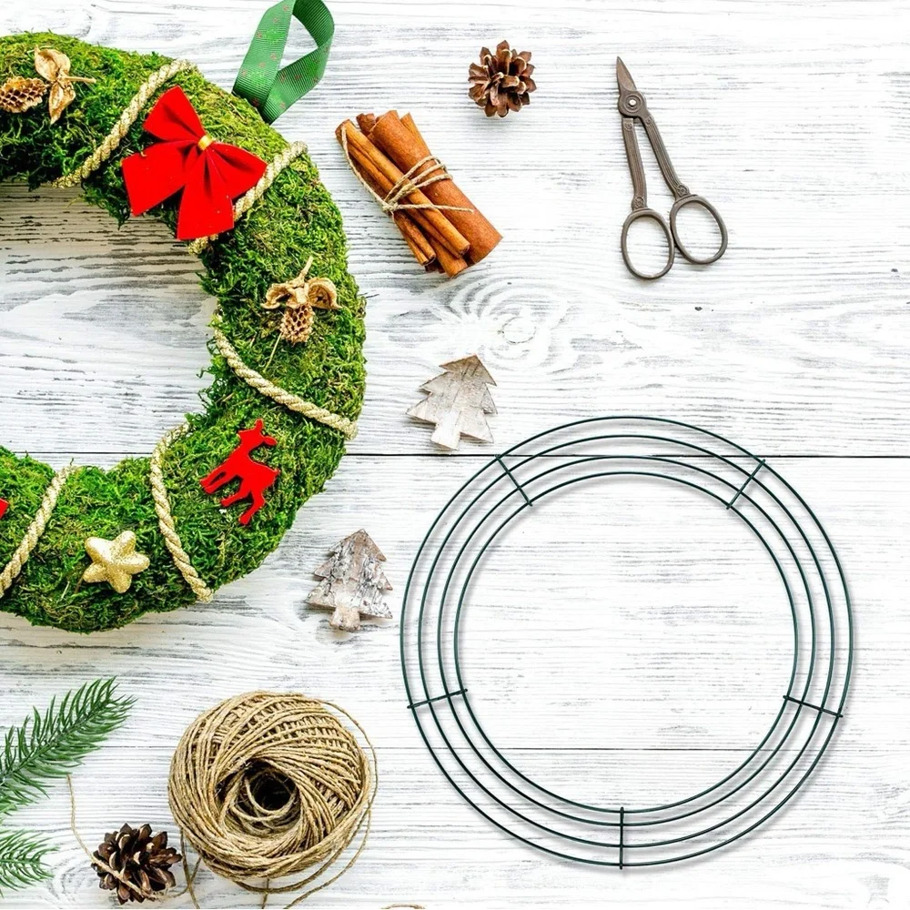 14” Round Metal Wire Wreath Ring Form for DIY Floral Wreaths Arts & Crafts NWT